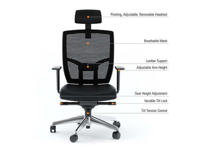 TC223 bdi executive chair black features