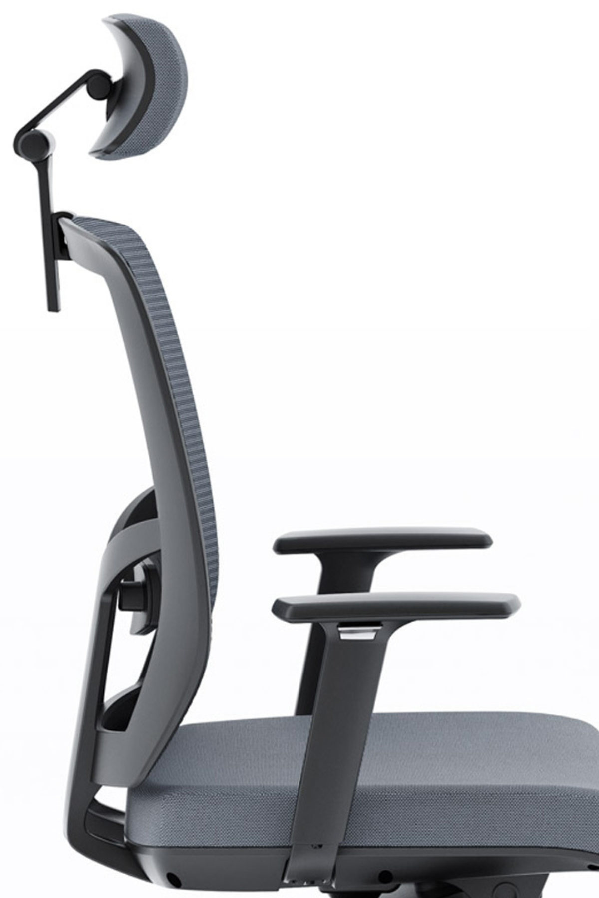 TC223 bdi executive chair gray leather split feature