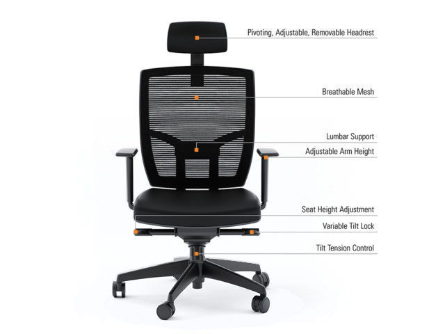 TC223 bdi task chair black features