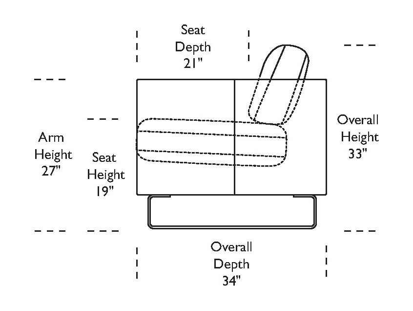 Milo sofa dimensions