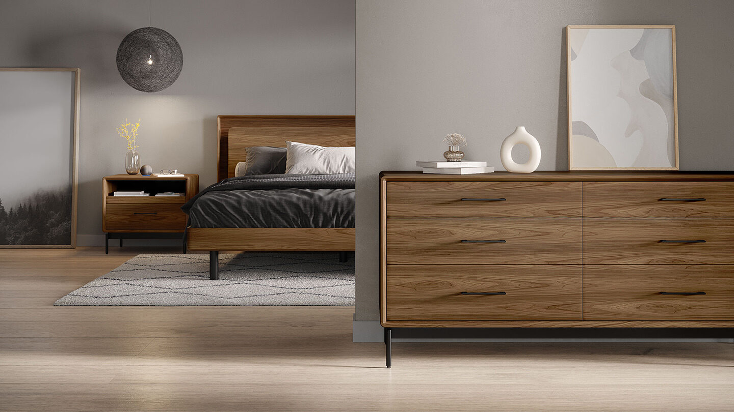 Linq 9186 6 drawer modern dresser bdi bedroom furniture collection 1440 810
